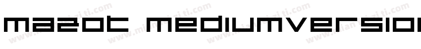 Mazot MediumVersion 10字体转换